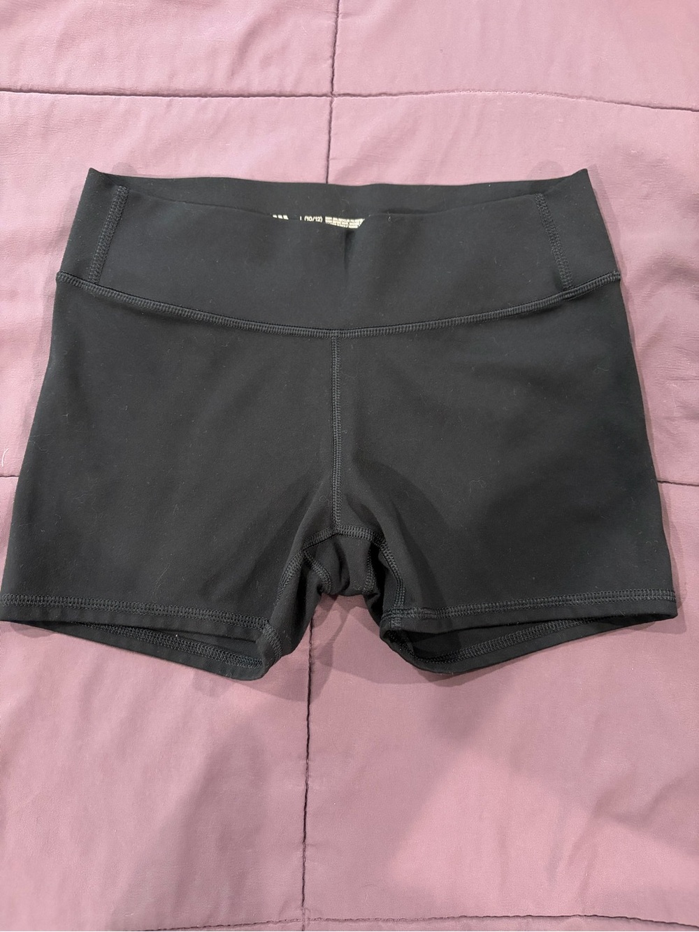 Girls Size 10/12 all in motion Black bike shorts